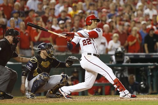 Juan Soto gets a hit